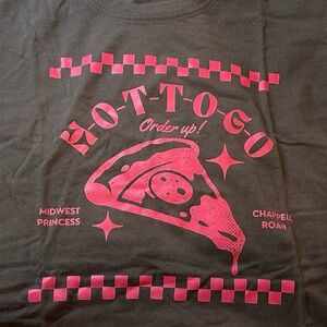 Gray Graphic Crop Tee